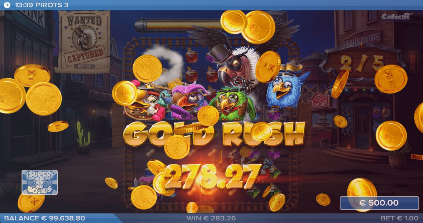pirots gold rush
